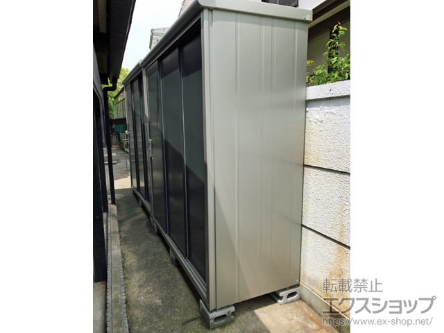 大阪府吹田市のの物置・屋外倉庫 エスモ 一般型 1950×750×1959 ESE-1907A-SM 施工例