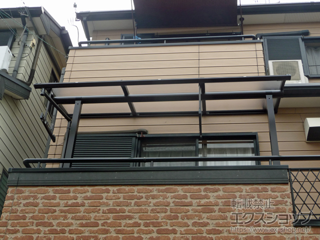大阪府交野市ののバルコニー・ベランダ屋根 ヴェクターテラス R型 屋根タイプ 単体 積雪〜20cm対応 施工例