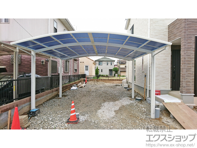 茨城県龍ケ崎市ののカーポート レイナツインポートグラン　積雪〜20cm対応 施工例