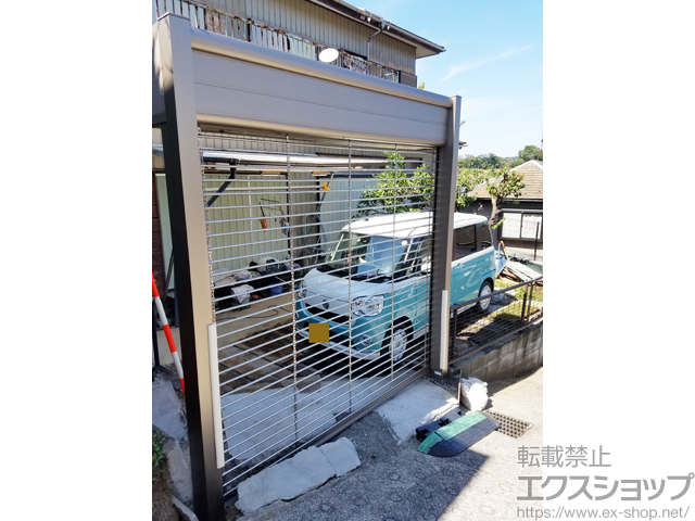 神奈川県横浜市ののガレージシャッター シャッターゲート FX1型 電動式 施工例