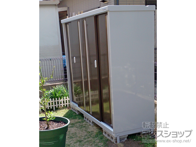 熊本県阿蘇郡西原村のの物置・屋外倉庫 シンプリー 一般型 1940×615×1603 MJX-196D-P-TB 施工例