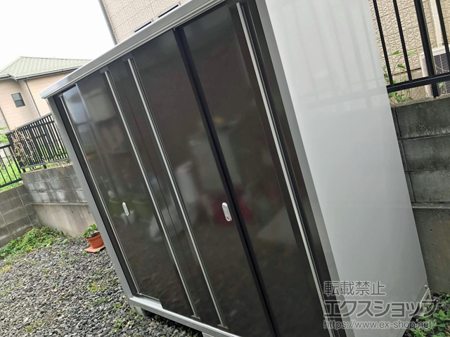 東京都町田市のの物置・屋外倉庫 シンプリー 一般型 2160×905×1903 MJX-219E-P-TB 施工例