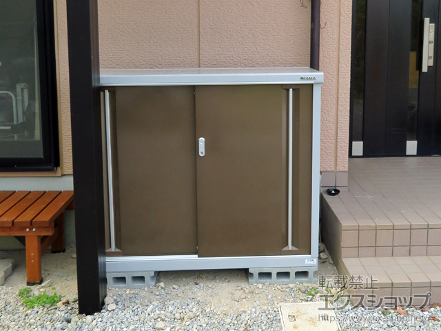 大分県豊後高田市のの物置・屋外倉庫 シンプリー 一般型 1320×515×1103 MJX-135B-TB 施工例