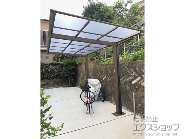 神奈川県横浜市ののサイクルポート・駐輪場 アートポート ミニ 積雪〜20cm対応 施工例