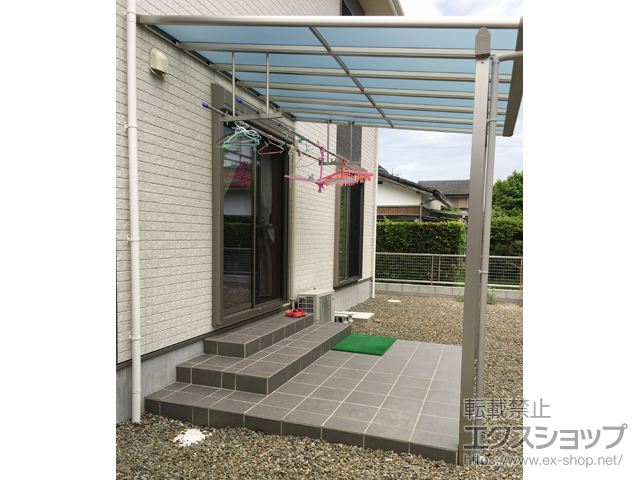 鹿児島県霧島市ののテラス屋根 ヴェクターテラス F型 テラスタイプ 単体 積雪〜20cm対応 施工例
