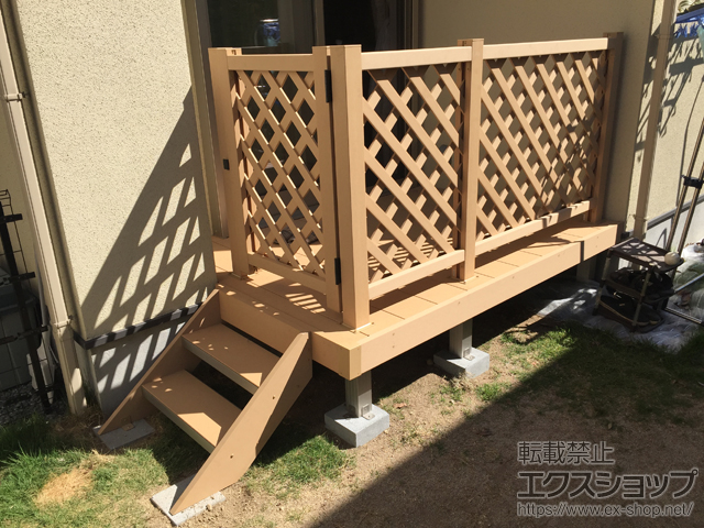 大阪府枚方市ののウッドデッキ リウッドデッキ 200 施工例