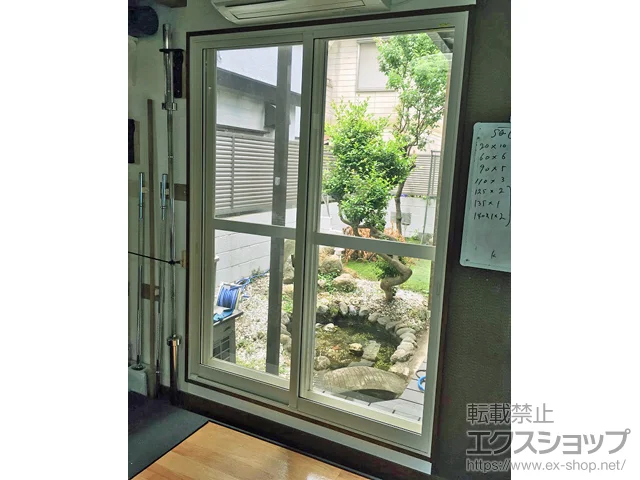 東京都北区のLIXIL リクシル（トステム）の内窓（二重窓・二重サッシ） インプラス ダストバリア仕様 引違い窓 2枚建 施工例