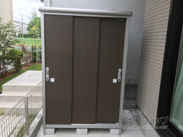 東京都東久留米市のの物置・屋外倉庫 エスモ 一般型 1350×900×1959 ESE-1309A-DW 施工例