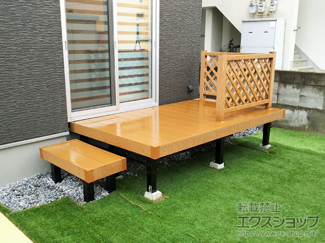 青森県八戸市ののウッドデッキ リウッドデッキ 200 施工例