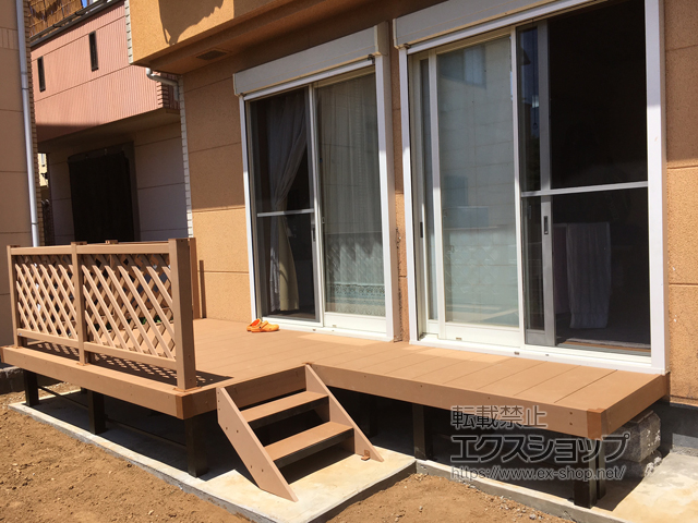 埼玉県川口市ののウッドデッキ リウッドデッキ 200 施工例