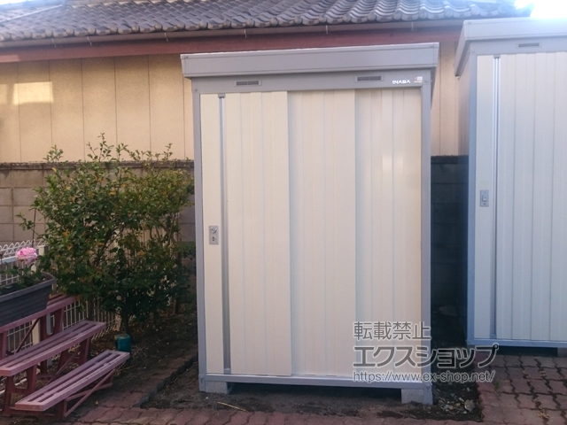 群馬県前橋市のの物置・屋外倉庫 ネクスタ 一般型 1530×2210×2020 NXN-33CS-FW 施工例