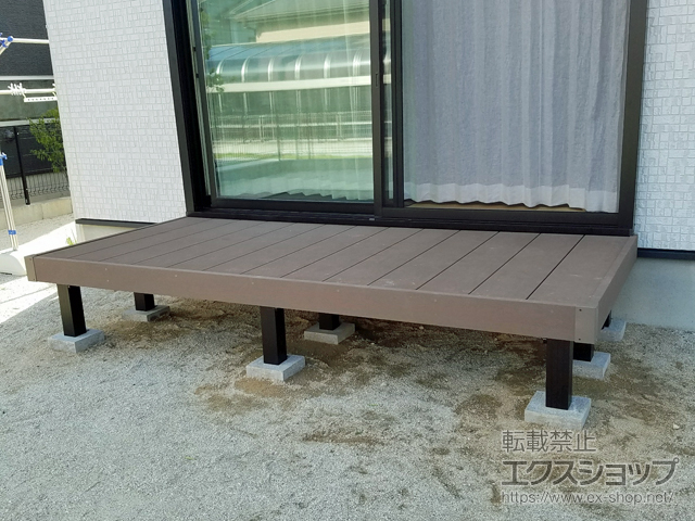 福岡県朝倉郡筑前町ののウッドデッキ マージウッドデッキ 施工例