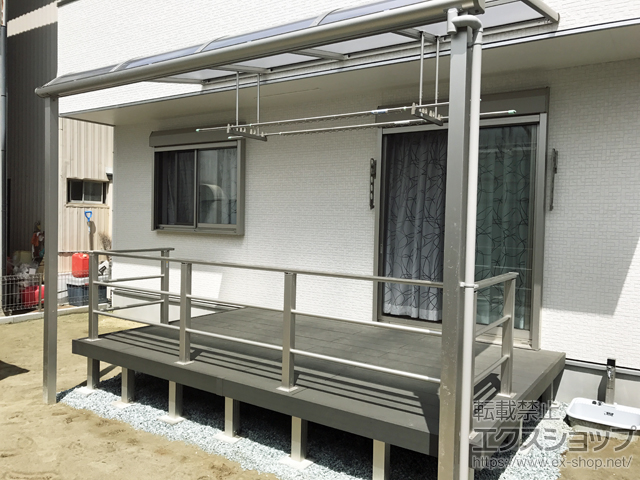 宮城県塩竈市ののウッドデッキ リウッドデッキ 200 施工例