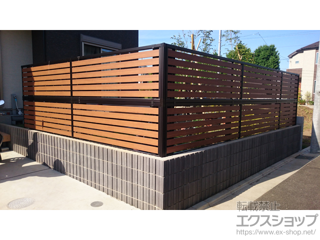 岡山県倉敷市のValue Selectフェンス・柵・塀施工例(【上段