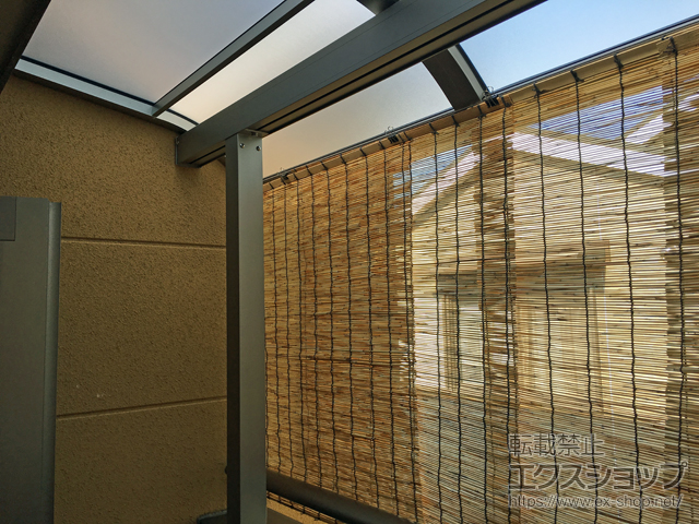 京都府京都市ののバルコニー・ベランダ屋根 スピーネ R型 屋根タイプ 単体 積雪〜20cm対応 施工例