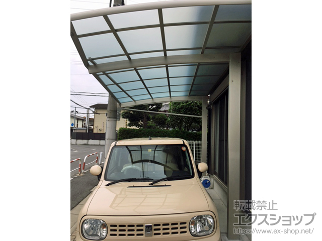 大阪府門真市ののカーポート レイナポートREグラン 前下がり 積雪〜20cm対応 施工例