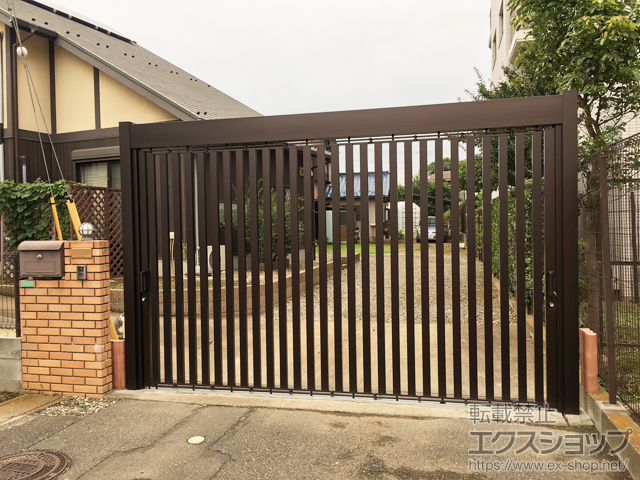 ののカーゲート スライディングゲート ライアーレ 2型 手動タイプ 3922 施工例
