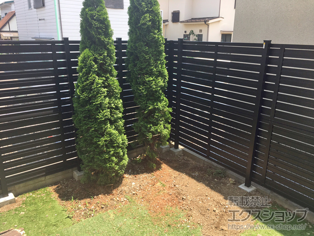 東京都練馬区ののフェンス・柵 セレビューフェンス R3型 2段柱[控え柱なし・60角] 施工例