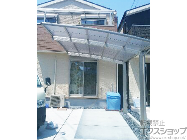 大阪府八尾市ののカーポート レイナポートグラン　積雪〜20cm対応 施工例