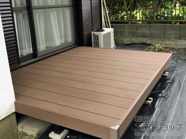 千葉県千葉市ののウッドデッキ リウッドデッキ 200 施工例