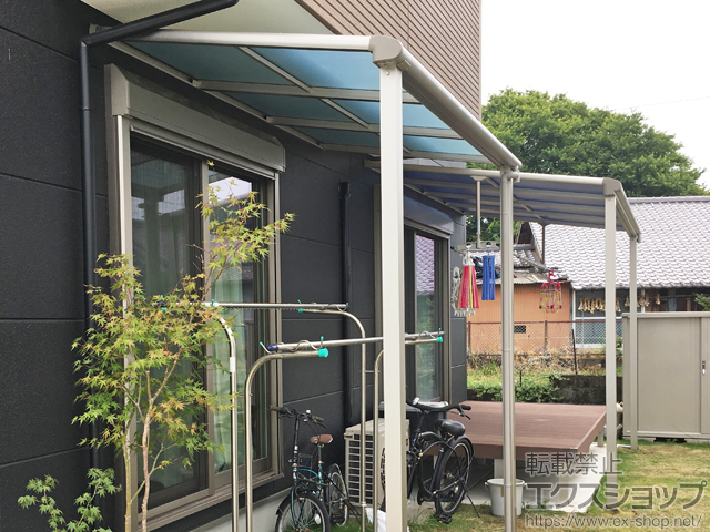 宮崎県宮崎市ののテラス屋根 ヴェクターテラス F型 テラスタイプ 単体 積雪〜20cm対応 施工例