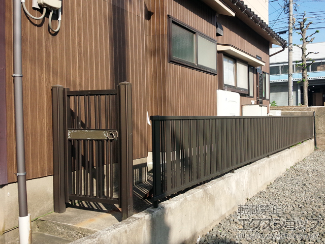 石川県金沢市ののフェンス・柵 ハイミレーヌR5型フェンス フリーポールタイプ 施工例