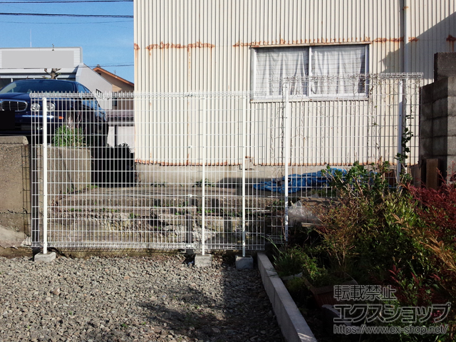 石川県金沢市ののフェンス・柵 ハイグリッドフェンス剣先2型 フリーポールタイプ 施工例