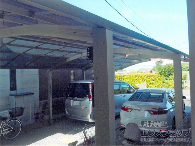 京都府木津川市ののカーポート レイナポートグラン 縦連棟　積雪〜20cm対応 施工例