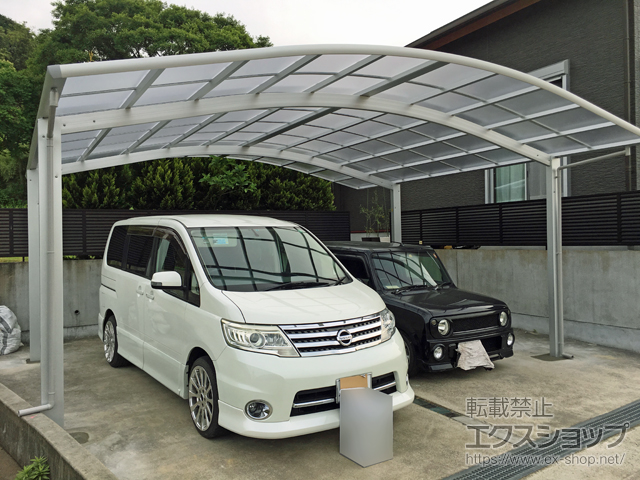 佐賀県嬉野市ののカーポート レイナツインポートグラン　積雪〜20cm対応 施工例