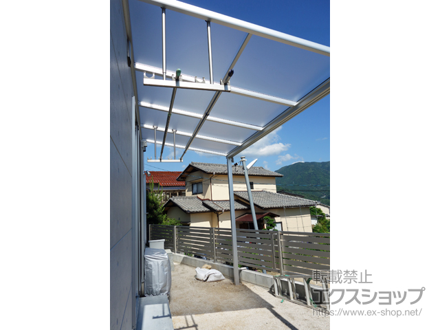 広島県広島市ののテラス屋根 ヴェクターテラス F型 テラスタイプ 単体 積雪〜20cm対応 施工例