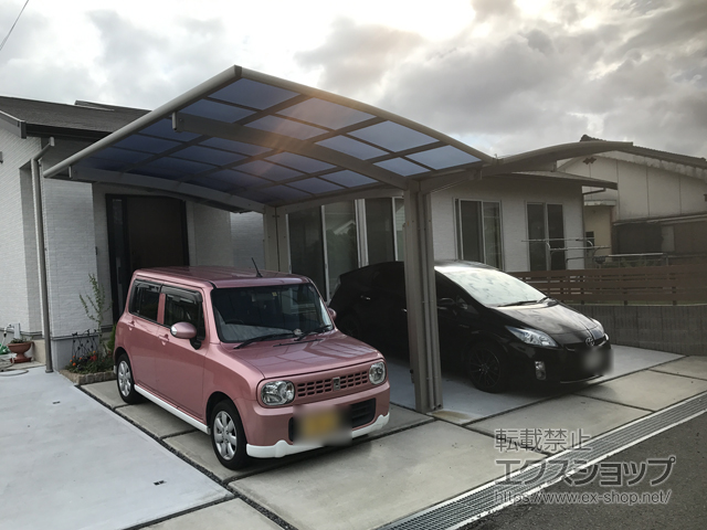 鹿児島県姶良市ののカーポート プレシオスポート Y合掌 積雪〜20cm対応 施工例