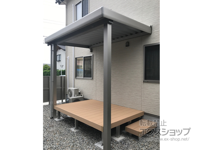 富山県富山市ののウッドデッキ リウッドデッキ 200 施工例