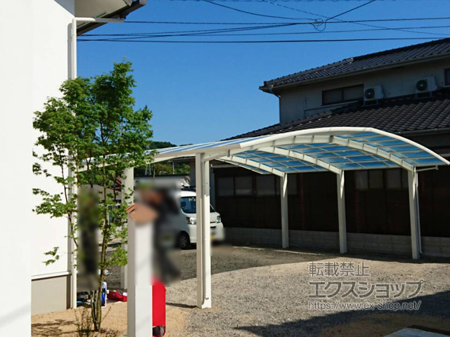 広島県東広島市ののカーポート レイナトリプルポートグラン　積雪〜20cm対応 施工例