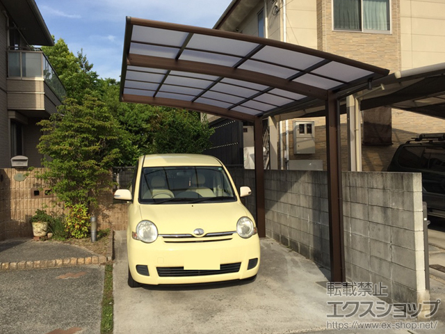 岡山県倉敷市ののカーポート プレシオスポート 積雪〜20cm対応 施工例