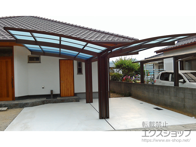 宮崎県日向市ののカーポート レイナポートグラン Y合掌　積雪〜20cm対応 施工例