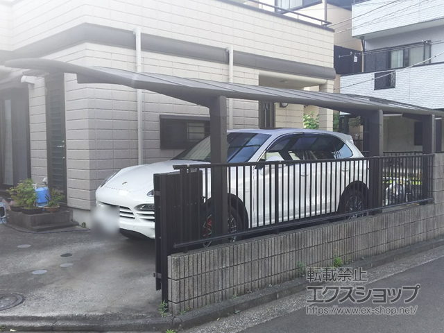 神奈川県横浜市ののカーポート ネスカR ハーフセット 積雪〜20cm対応 施工例