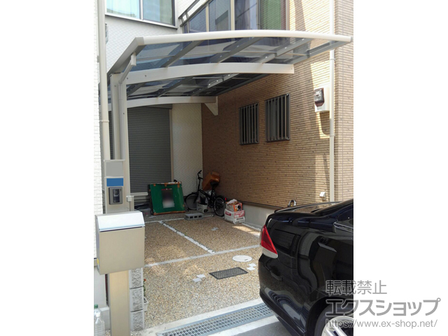 大阪府豊中市ののカーポート プレシオスポート 積雪〜20cm対応 施工例