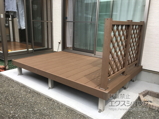 滋賀県長浜市ののウッドデッキ マージウッドデッキ 施工例