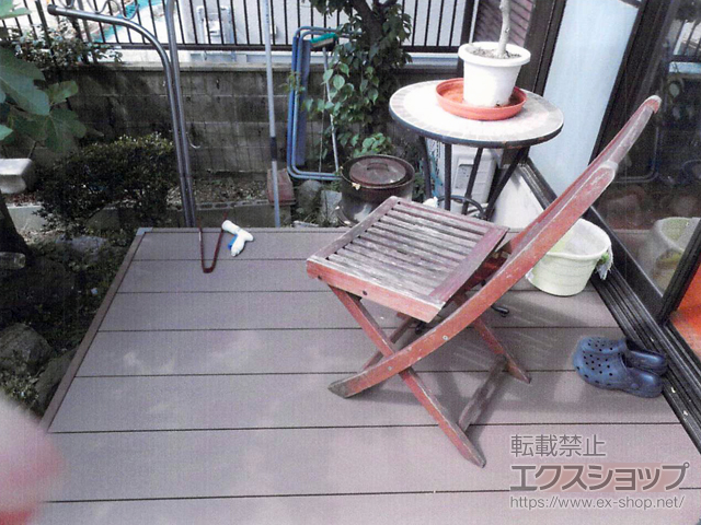 福岡県北九州市ののウッドデッキ リウッドデッキ 200 施工例