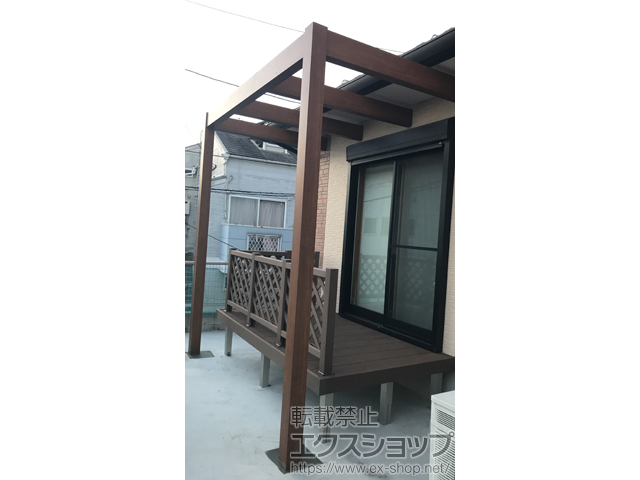 長崎県長崎市ののパーゴラ リレーリア パーゴラ マテリアルカラー 施工例