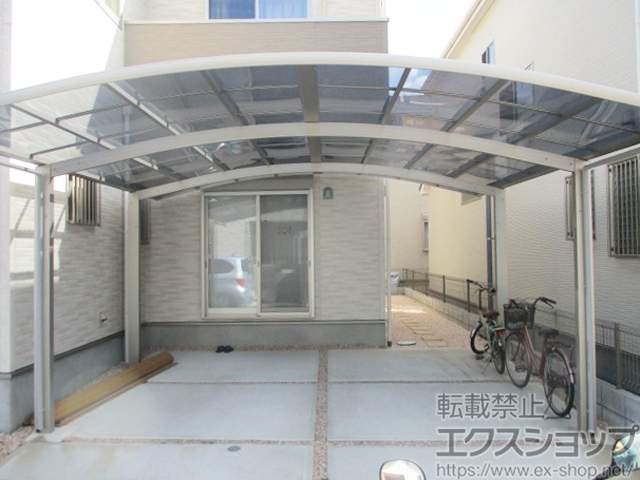 大阪府泉佐野市ののカーポート プレシオスポート ワイド 積雪〜20cm対応 施工例