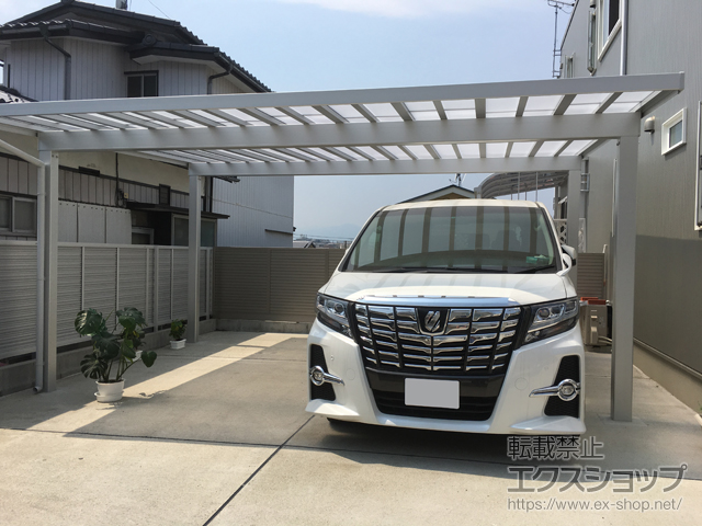 宮城県仙台市ののカーポート ソルディーポート 1500 2台用 積雪〜50cm対応 施工例