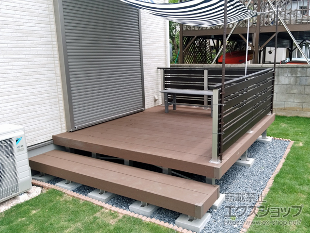 千葉県鎌ケ谷市ののウッドデッキ リウッドデッキ 200 施工例