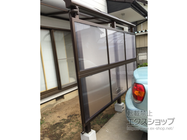 埼玉県加須市ののテラス屋根 ヴェクターテラス R型 テラスタイプ 単体 積雪〜20cm対応 施工例