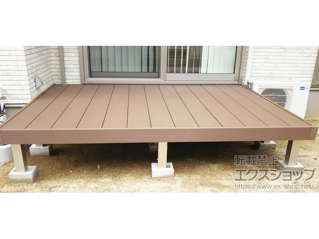 愛媛県松山市ののウッドデッキ マージウッドデッキ 施工例