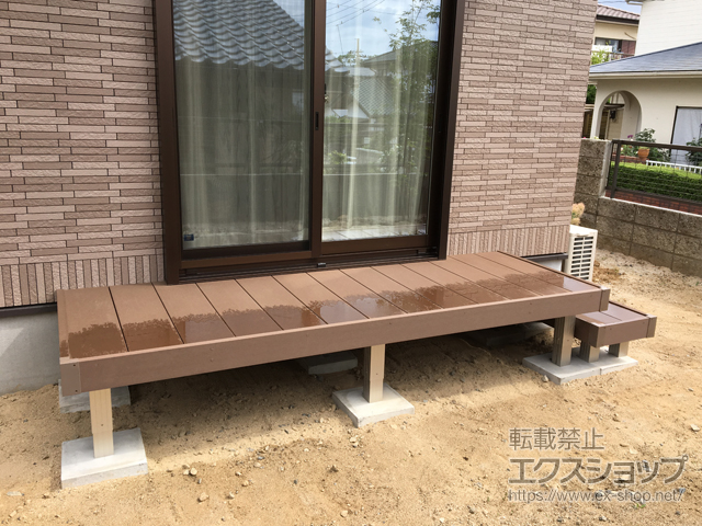 茨城県ひたちなか市ののウッドデッキ リウッドデッキ 200 施工例