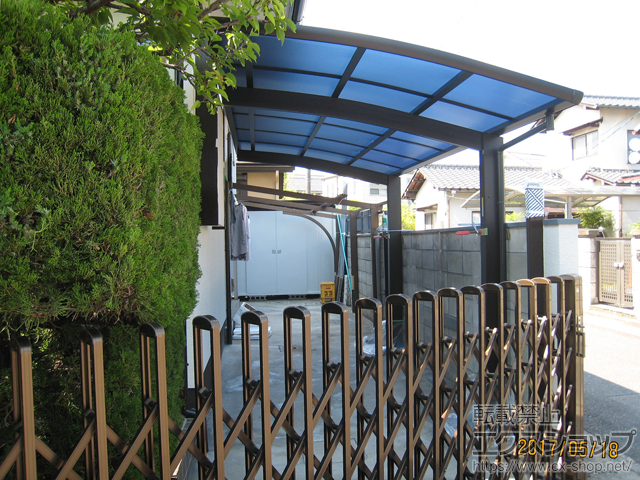 岡山県岡山市ののカーポート レイナポートグラン　積雪〜20cm対応 施工例