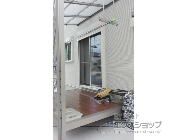 兵庫県加古川市ののテラス囲い・サンルーム サニージュF型 オープン納まり 積雪〜20cm対応 施工例