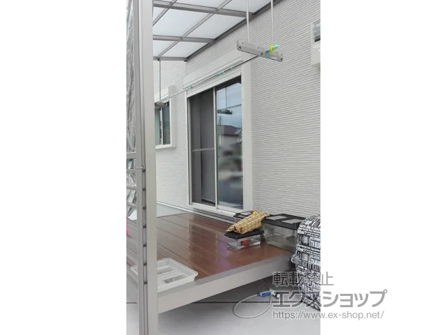 兵庫県加古川市のLIXIL(リクシル)のテラス囲い・サンルーム サニージュF型 オープン納まり 積雪～20cm対応 施工例