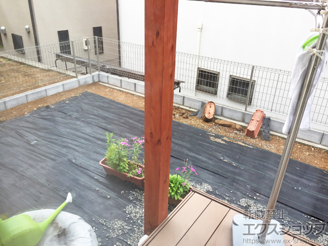 埼玉県飯能市ののフェンス・柵 ハイグリッドフェンスUF8型 フリーポールタイプ 施工例